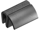 Guarnizione autobloccante, gomma spugnosa EPDM; profilo autobloccante PVC 70 ± 5 Shore A nero