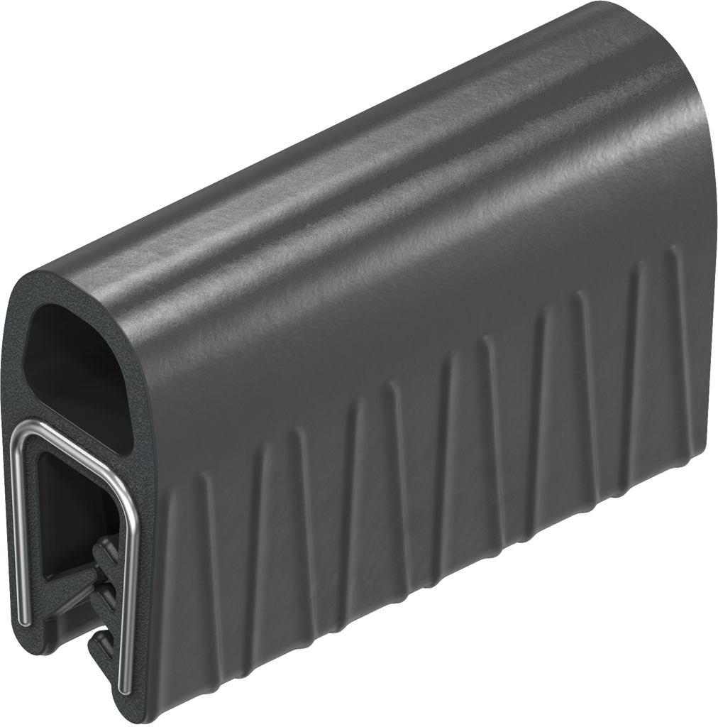 Dichtprofil selbstklemmend, Moosgummi EPDM; Klemmprofil EPDM 65 ± 5 Shore A schwarz