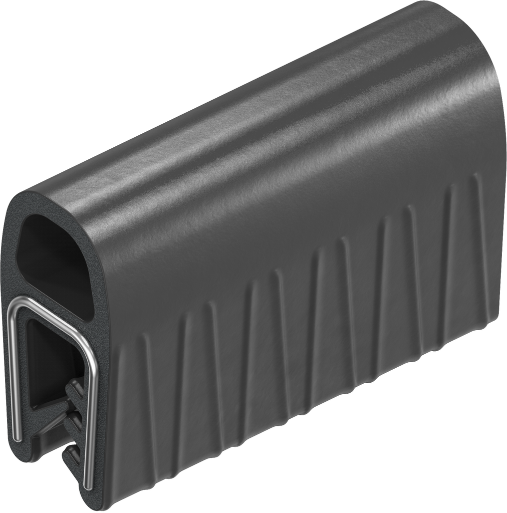 Joint d'étanchéité à clipser, caoutchouc mousse EPDM; joint pare brise EPDM 65 ± 5 Shore A noir