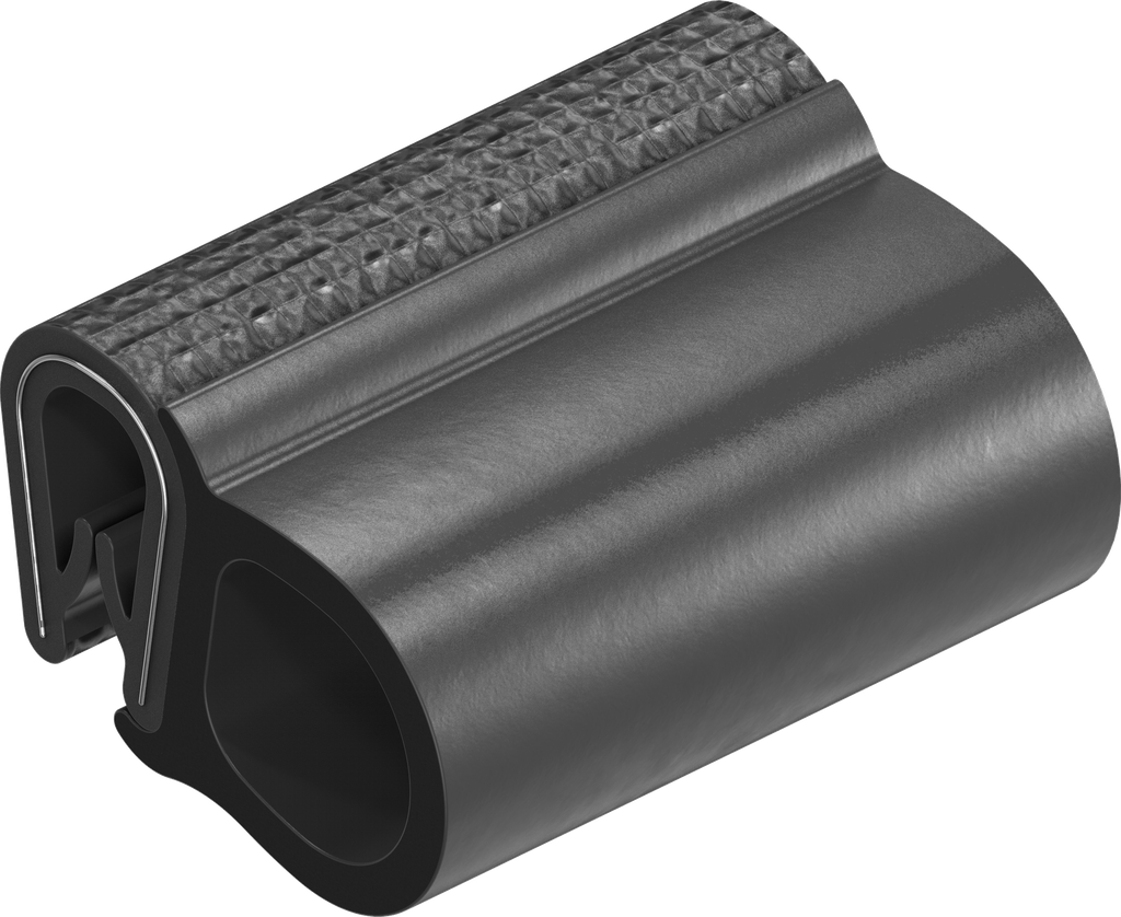 joint d'étanchéité à clipser, caoutchouc mousse EPDM; joint pare brise PVC 70 ± 5 Shore A noir