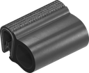 Afdichtprofiel zelfklemmend, Sponsrubber EPDM; klemprofiel PVC 70 ± 5 Shore A zwart
