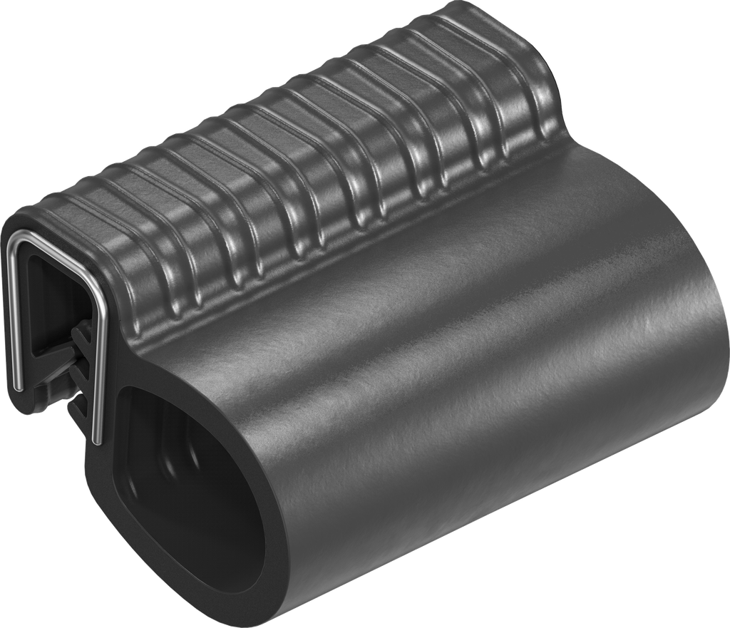 Afdichtprofiel zelfklemmend, Sponsrubber EPDM; klemprofiel EPDM 65 ± 5 Shore A zwart
