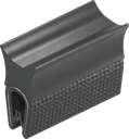 Guarnizione autobloccante, gomma spugnosa EPDM; profilo autobloccante PVC 70 ± 5 Shore A nero