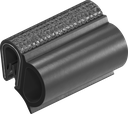 Guarnizione autobloccante, gomma spugnosa EPDM; profilo autobloccante PVC 70 ± 5 Shore A nero