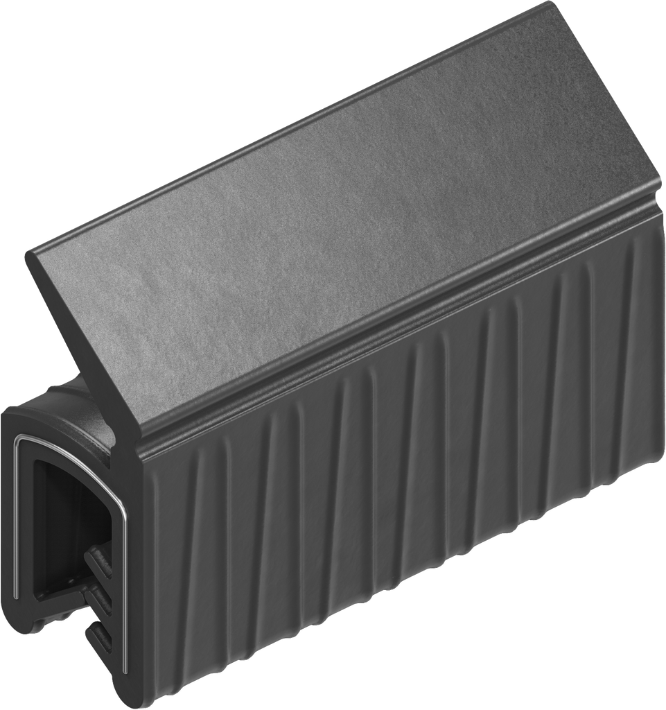 joint d'étanchéité à clipser, caoutchouc mousse EPDM; joint pare brise EPDM 60  ± 5 Shore A noir