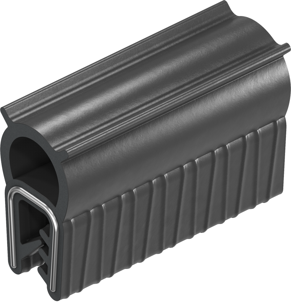 Dichtprofil selbstklemmend, Moosgummi EPDM; Klemmprofil EPDM 65 ± 5 Shore A schwarz