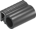 Perfil de junta de material de protección contra incendios para montaje a presión, caucho microporoso EPDM; perfil base EPDM 65 ± 5 Shore A negro