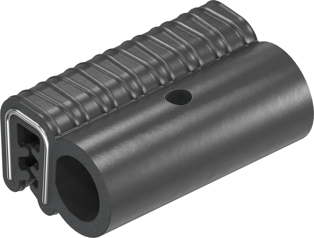 Perfil de junta de material de protección contra incendios para montaje a presión, caucho microporoso EPDM; perfil base de caucho celular EPDM negro