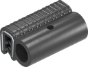 Guarnizione autobloccante in materiale ignifugo, gomma spugnosa EPDM; profilo autobloccante gomma spugnosa EPDM nero