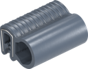 Guarnizione autobloccante in materiale ignifugo, silicone (materiale solido) 65 ± 5 Shore A blu-nero