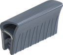 Guarnizione autobloccante in materiale ignifugo, silicone (materiale solido) 70 ± 5 Shore A blu-nero