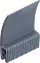 joint d'étanchéité en matériau ignifuge, silicone 70 ± 5 Shore A bleu noir