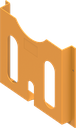 Documenthouder zelfklevend, polystyrol oranje