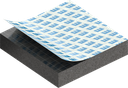 caoutchouc mousse 6 x 30 mm, EPDM noir, anti-allongement et auto-adhésif