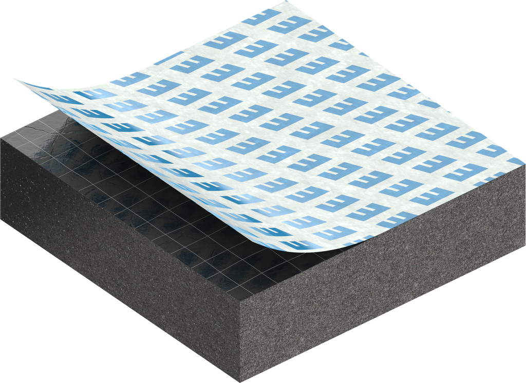 Cell sponge rubber 8 x 30 mm, EPDM black stretch eliminating and self-adhesive