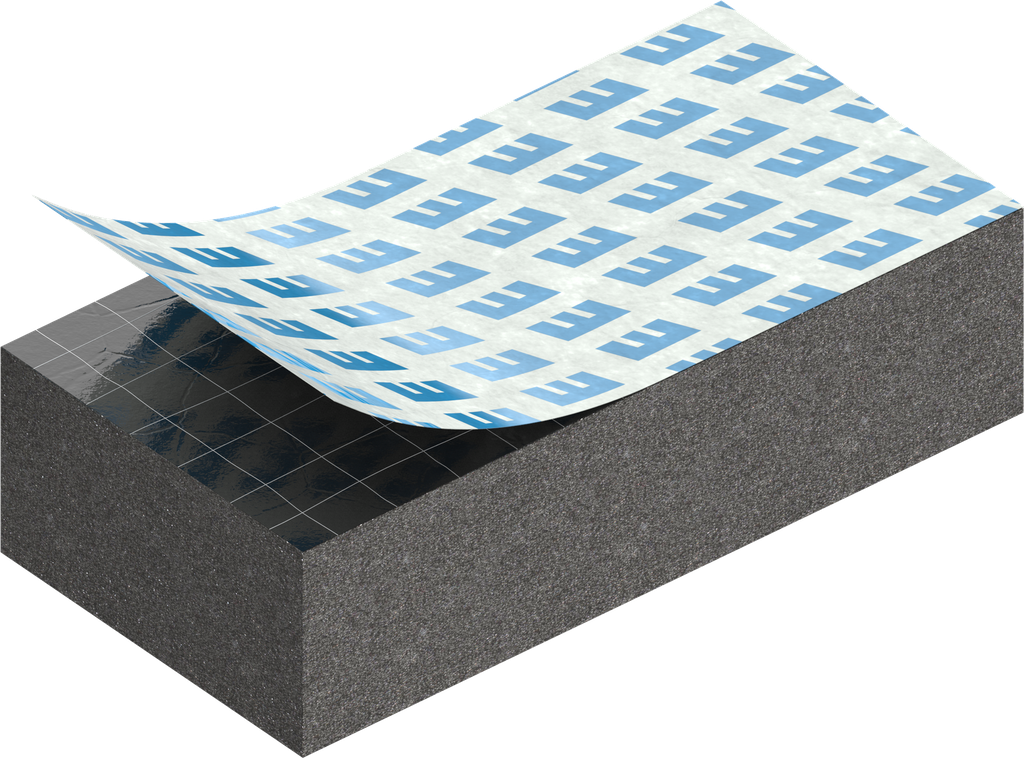 Zellgummi 8 x 15 mm, CR schwarz dehnungsfrei und selbstklebende Montagehilfe