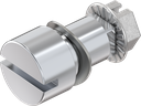 Bediening sleuf 1,5x3, Zamak verchroomd