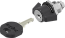 quart de tour papillon clé 2233X, zamak époxy noir