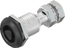 Draai-span-slot driekant 6,5, Zamak zwart gepoedercoat