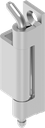 Cerniera 120°, acciaio inox AISI 304