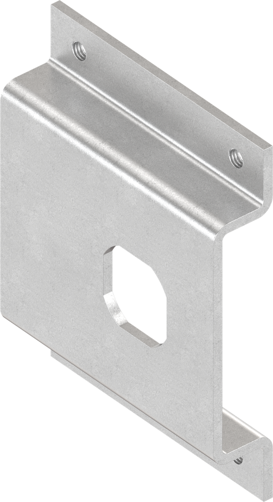 Soporte para cerrojo de resbalón, acero galvanizado