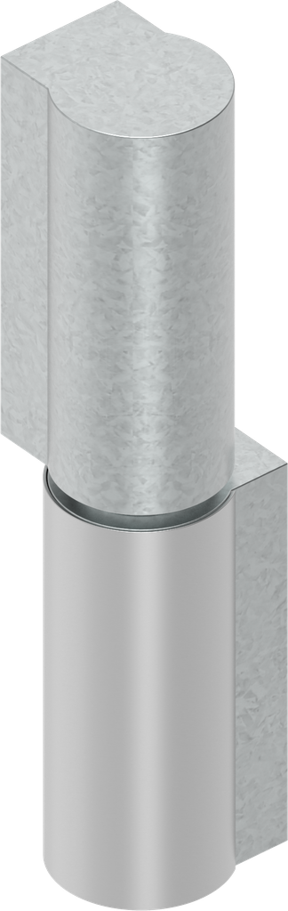Bisagra cilíndrica, atornillable, acero galvanizado