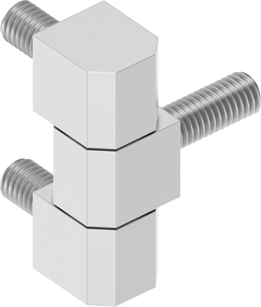 180° Hinge, Stainless steel AISI 304