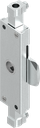 Rod control, left version, for round rods stroke 13, Steel zinc-plated