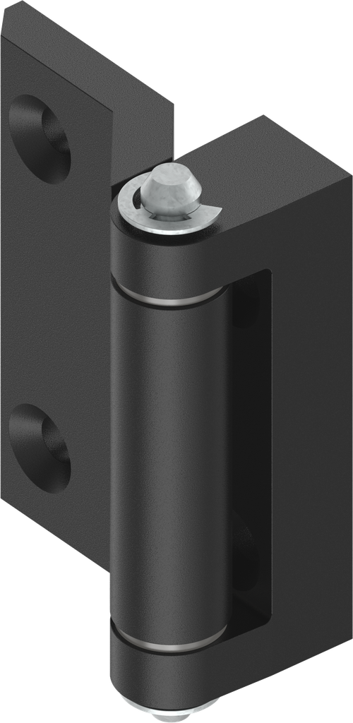 180° Scharnier, Zamak zwart gepoedercoat