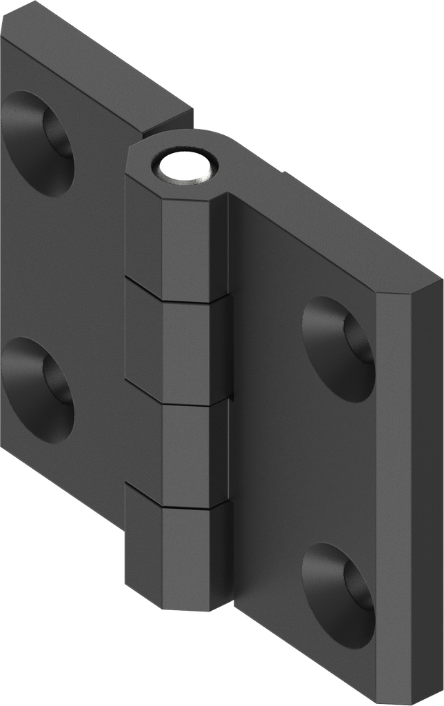 180° Scharnier, GD-Zn schwarz gepulvert