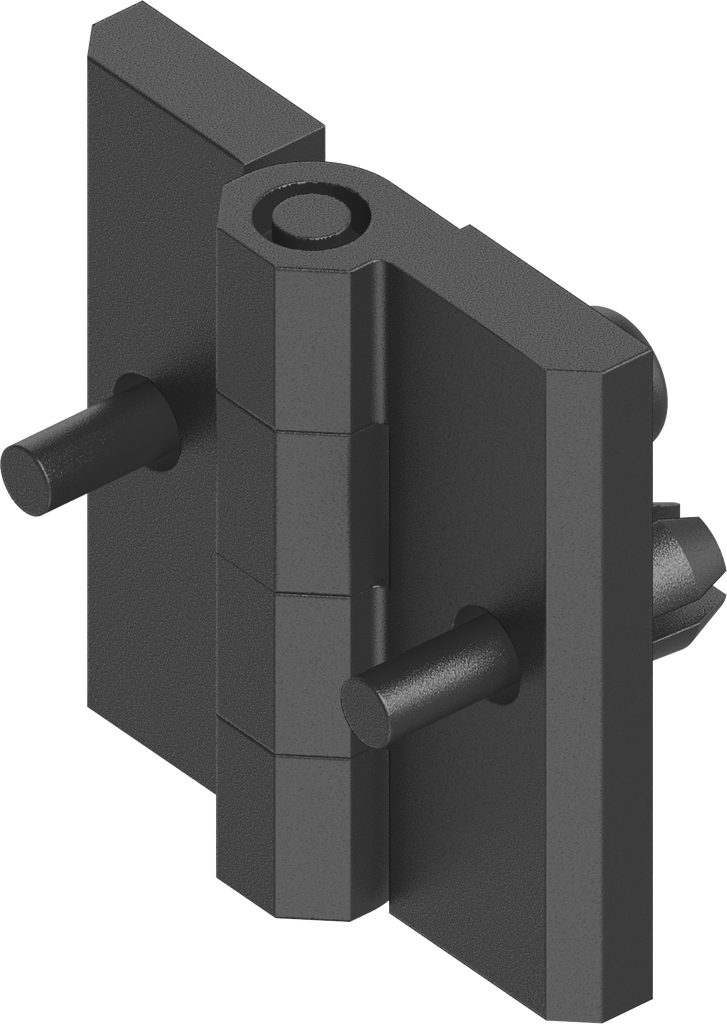 180° Hinge, Polyamide black