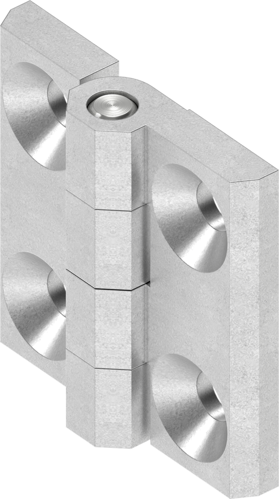 Cerniera 180°, alluminio