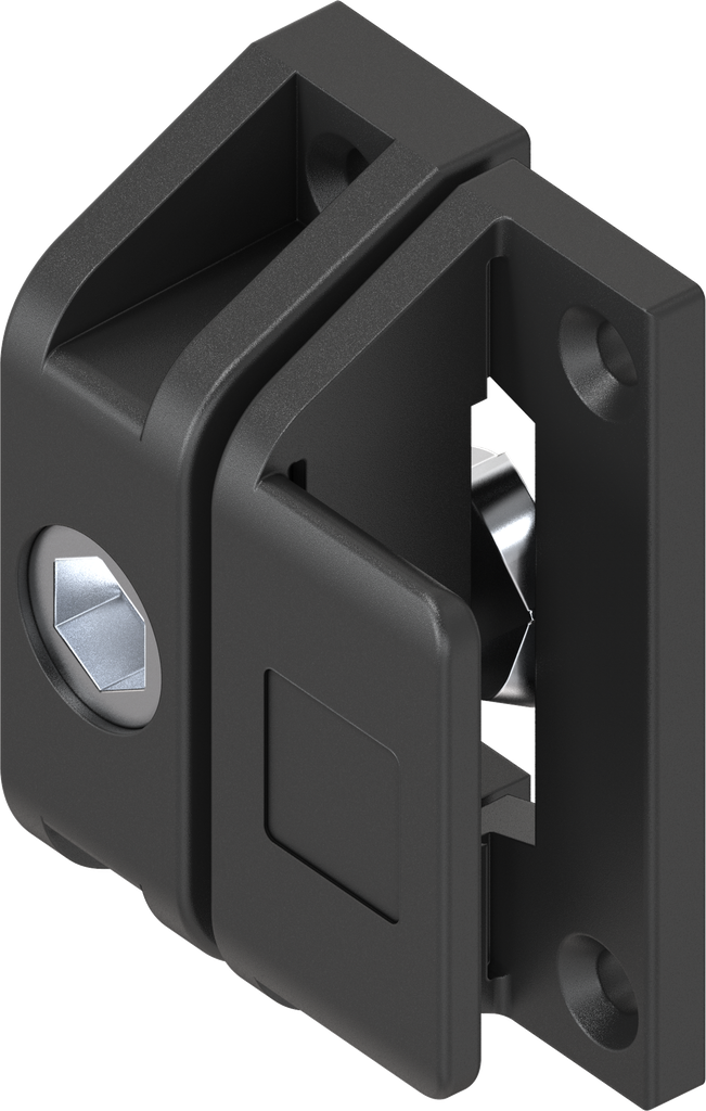 Chiusura per linguetta con inserto esagono incassato SW 10, poliammide nero