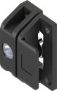 Chiusura per linguetta con inserto esagono incassato SW 10, poliammide nero