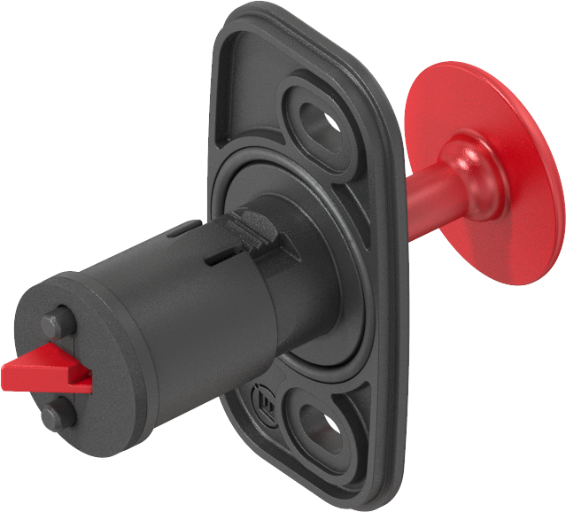 Emergency opening for Latch-Hinge, Polyamide GF black