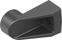 Eindstuk, polyamide GF zwart