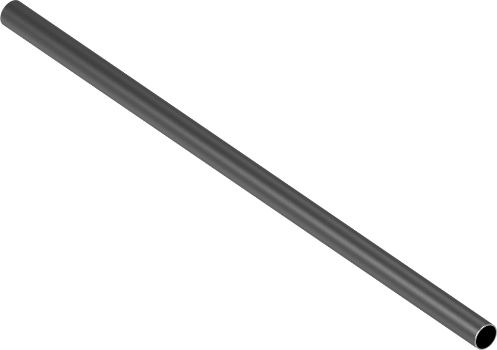Steel tube Ø 30, Steel, plastic-coated black