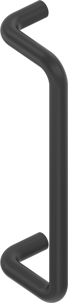 Bow-type handle, Aluminium black plastic-coated