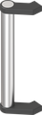 Buisgreep, Aluminium geanodiseerd