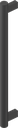 Asa en forma de tubo, aluminio revestido con plástico negro