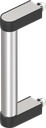 poignée tubulaire, aluminium anodisé