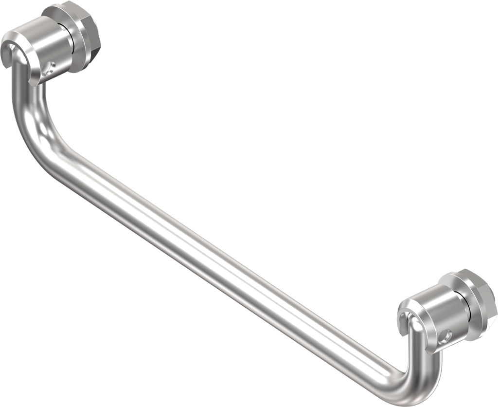 poignée rabattable, inox AISI 303