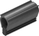 Sealing profile, Foam rubber EPDM; clamping profile EPDM 55 ± 5 Shore A black