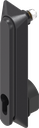 poignée escamotable « longue » pour demi-cylindre 40 mm (A = 30 mm), polyamide GF noir