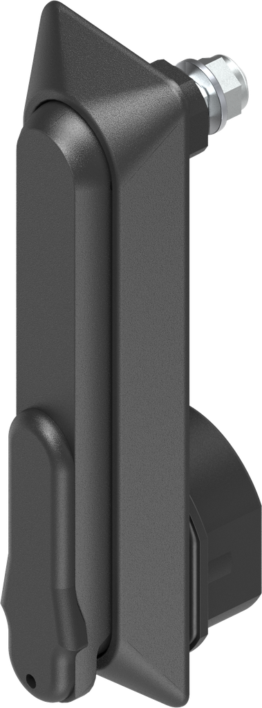 poignée escamotable « courte » pour demi-cylindre 40 mm (A = 30 mm), polyamide GF noir
