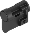 demi-cylindre à bouton-poussoir, polyamide GF noir