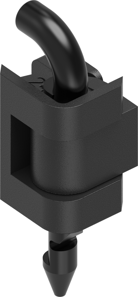 charnière 180°, polyamide GF noir