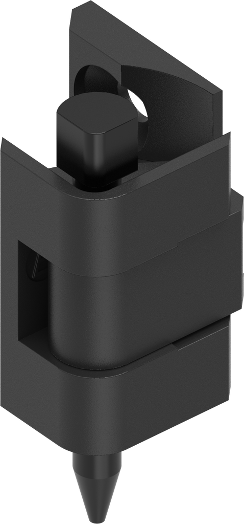 charnière 180°, polyamide GF noir