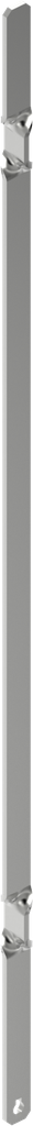 tringle plate à torsion, acier zingué