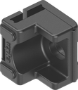 Guida per asta piatta 14x3, poliammide nero
